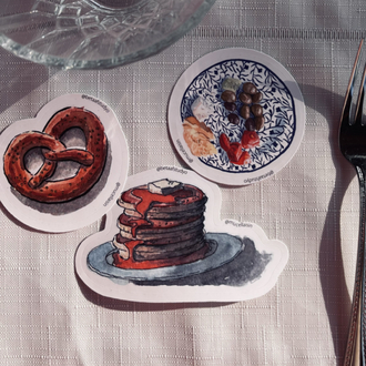 Büyük Boy Tekli Sticker - Pankekler