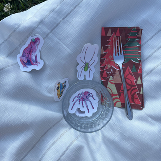 Küçük Boy Tekli Sticker - Örümcek 2