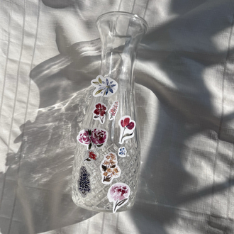 Watercolor Floral Sticker Pack 2 - 10’lu Sticker Seti