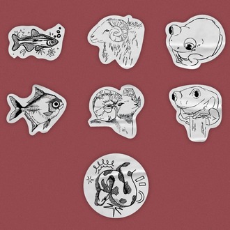 Sticker 7'li Set – Mürekkep ve Düşler