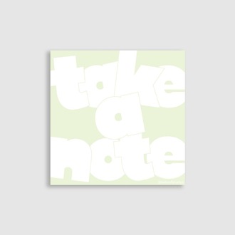 Tipografik Notepad  (Not Kağıdı) - "This is what it is!" Serisi