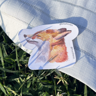 Orta Boy Tekli Sticker - Tilki