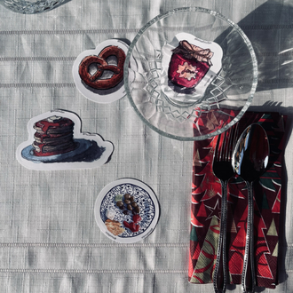 Büyük Boy Tekli Sticker - Pankekler