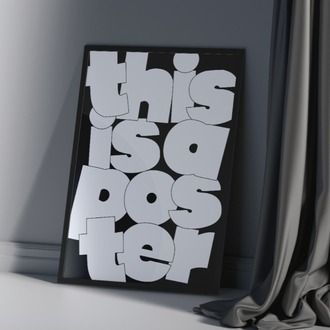 This Is A Poster - Tipografik Poster - "This is what it is!" Serisinden