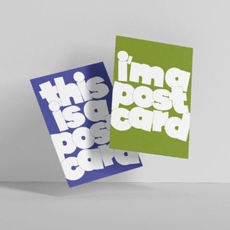 I love you (seni seviyorum) - Tipografik Kartpostal- "This is what it is!" Serisi