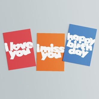 This is a Postcard - Tipografik Kartpostal- "This is what it is!" Serisi