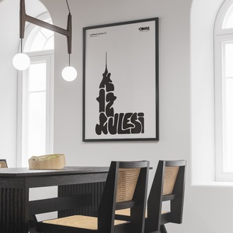 Kız Kulesi Poster – İstanbul Duvar Dekoru, Mimari İllüstrasyon, Şehir Posteri