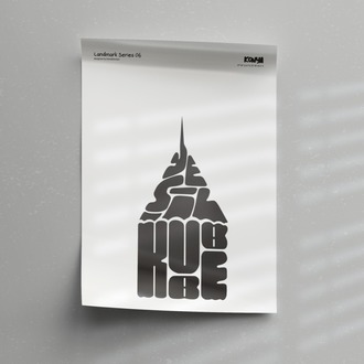Yeşil Kubbe Poster – Konya Duvar Dekoru, Mimari İllüstrasyon, Şehir Posteri