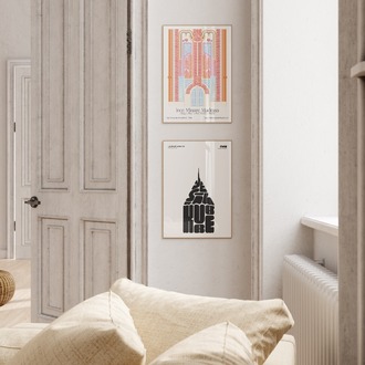 İnce Minare Medrese Taçkapı Poster -  "Motif" Serisi - Konya Temalı Mimari Poster