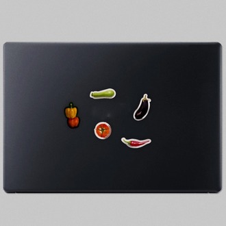 Sebzeler Sticker Pack | Dekoratif Sebze Sticker Seti (10x10 cm)