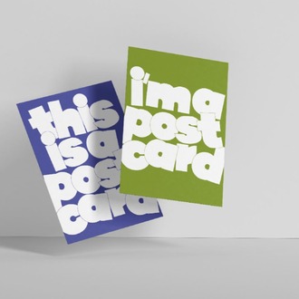 This is a Postcard - Tipografik Kartpostal- "This is what it is!" Serisi