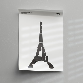 Eyfel Kulesi Poster – Paris, Fransa Duvar Dekoru, Mimari İllüstrasyon, Şehir Posteri