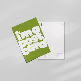 I'm a Postcard - Tipografik Kartpostal- "This is what it is!" Serisi