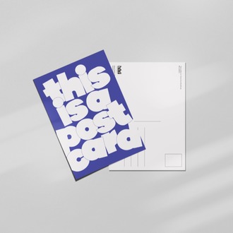 This is a Postcard - Tipografik Kartpostal- "This is what it is!" Serisi
