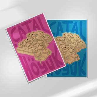 Çatalhöyük Kartpostal -  "Konya" Serisi - Konya Kartpostal