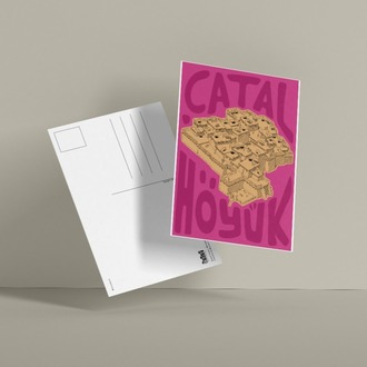 Çatalhöyük Kartpostal -  "Konya" Serisi - Konya Kartpostal