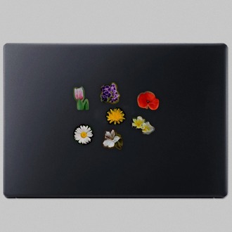 Çiçekler Sticker Pack | Dekoratif Çiçek Sticker Seti (15x10 cm)