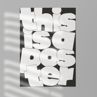 This Is A Poster - Tipografik Poster - "This is what it is!" Serisinden