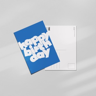 happy birthday (doğum günün kutlu olsun) - Tipografik Kartpostal- "This is what it is!" Se