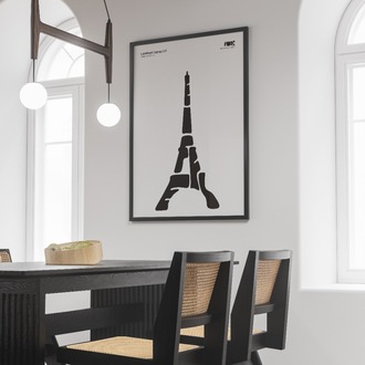 Eyfel Kulesi Poster – Paris, Fransa Duvar Dekoru, Mimari İllüstrasyon, Şehir Posteri