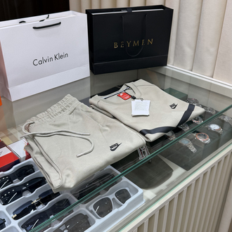 Nike Premium Bej Şort Takım