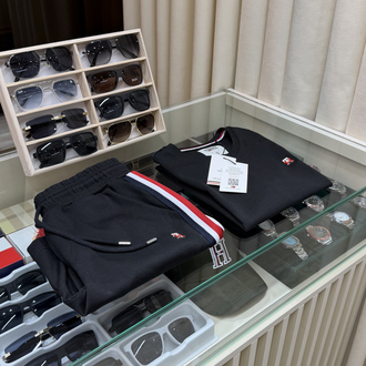 Tommy Hilfiger Kuşaklı Siyah Şort Takım