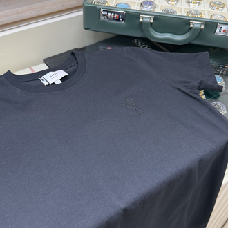 Ami Nakış Logo Siyah T-Shirt