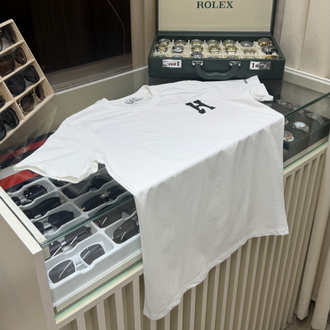 Hermes Orjinal Baskılı Beyaz T-Shirt