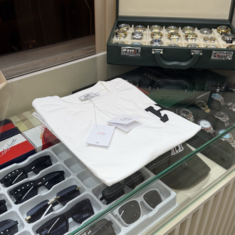 Hermes Orjinal Baskılı Beyaz T-Shirt