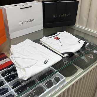 Nike Premium Beyaz Şort Takım