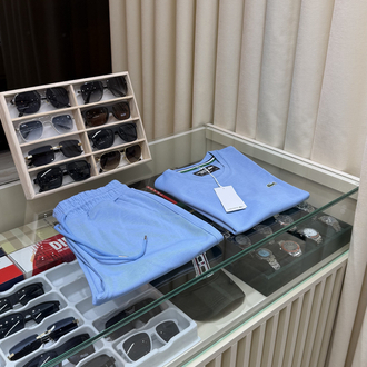 Lacoste Premium Mavi Şort Takım