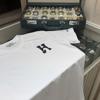 Hermes Orjinal Baskılı Beyaz T-Shirt