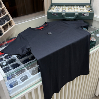 Hugo Göğüs Logo Siyah T-Shirt