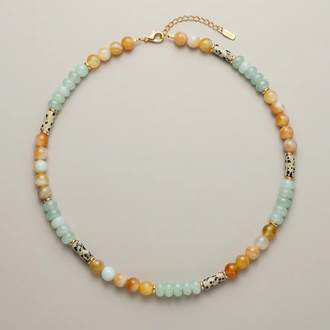 No. 101 / The Serendipity Core - Aventurin, Sarı Akik & Jasper Şifa Kolyesi