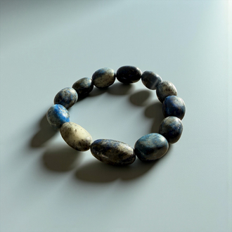 No. 910 / The Midnight Oracle - Amorf Kesim Lapis Lazuli Bileklik