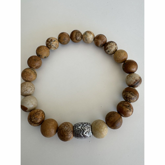 No. 923 / The Timeless Bark - Odun Jasper Unisex Doğal Taş Bileklik