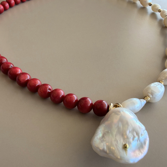 No. 111 / The Divine Alignment / İnci & Mercan Kolye