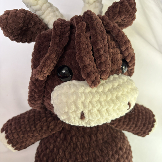 El Yapımı Amigurumi İskoç İneği