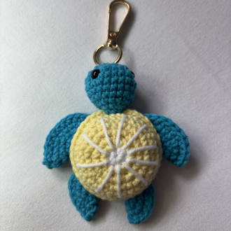 Meyveli Kaplumbağa Amigurumi Anahtarlık / Çanta Charmı