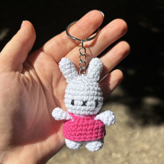 Mini Tavşan Amigurumi Anahtarlık