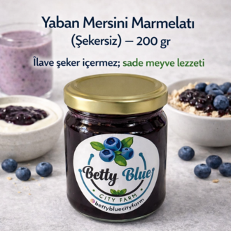 Yaban Mersini Marmelatı (Şekersiz) — 200 gr