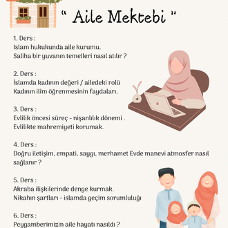 “ Aile Mektebi ” Online Atölye