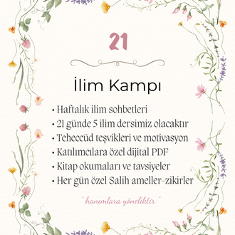 21 Gün İlim Kampı 