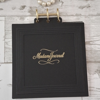 Black serisi kenarı dantelli Defter