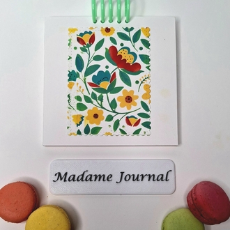 YENİ Etnik Desen Kare Defter