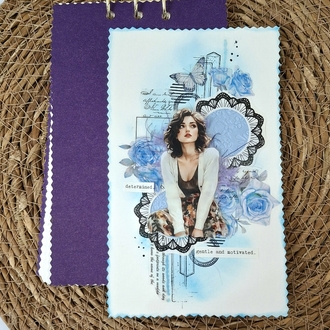 Dikdörtgen Defter Pul Temalı (3delikli)200gr