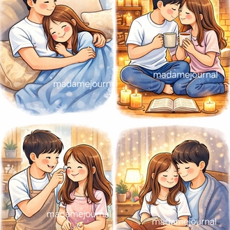 Romantik seri Sticker Set