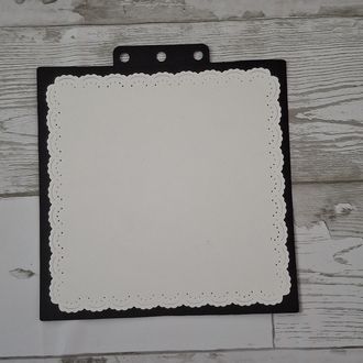 Black serisi kenarı dantelli Defter