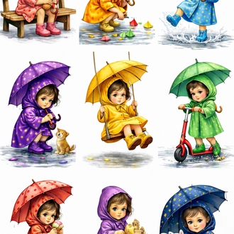 Cute Karakter Sticker a4