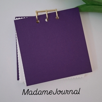 Kare Defter Pul Temalı (Üç delikli) 200gr